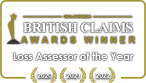 British Claims Award- Loss Assessor of the year 2020, 2021, 2022