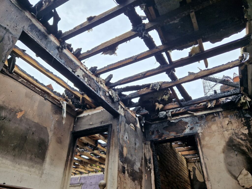 Swansea fire damage